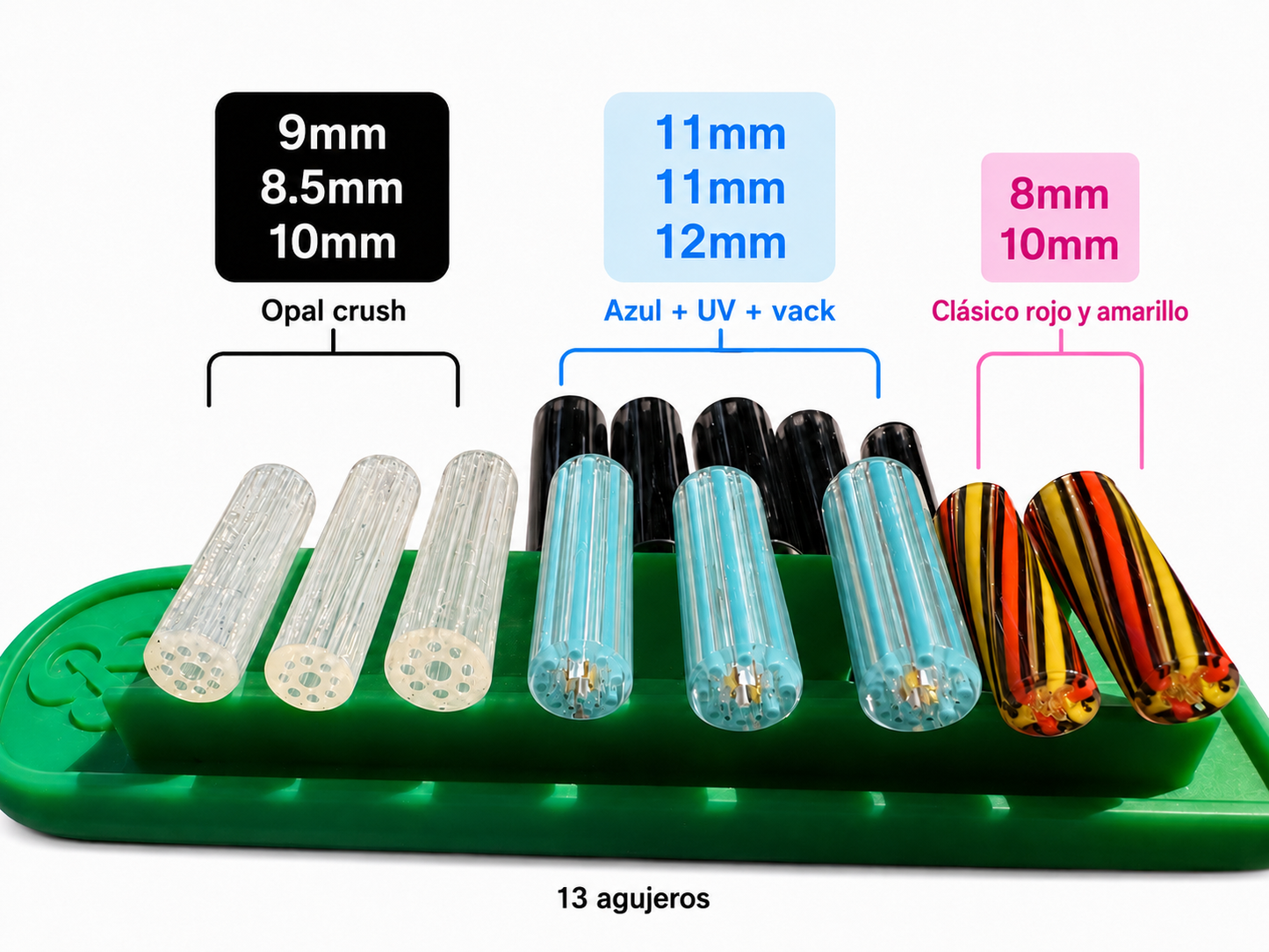 Vortex – Filtro de vidrio 4 cm con 8 agujeros