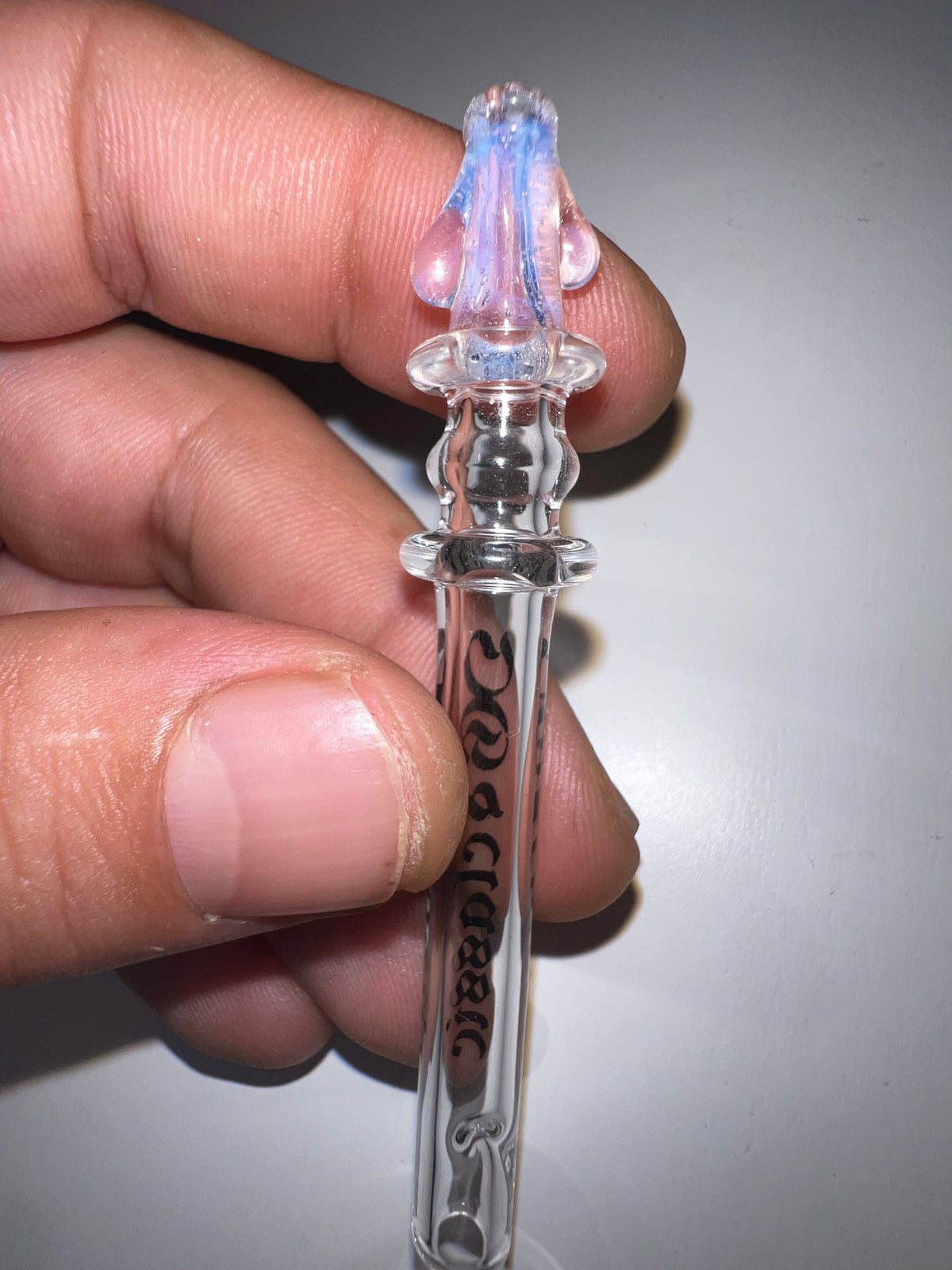 Filtro Ghost Glass con boca de hielo en punta – 8 cm × 7 mm