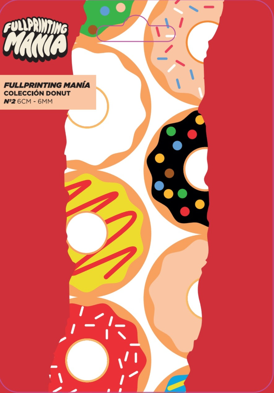 Fullprinting mania colecciones donut N2 . bocas plana 6cm/6mm