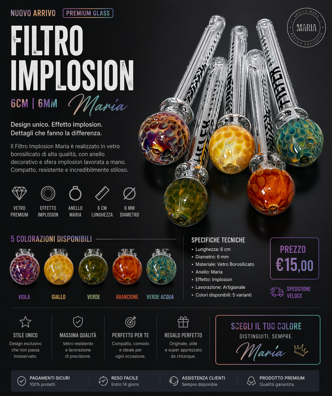 Filtro Implosion Maria 6 cm – 6 mm
