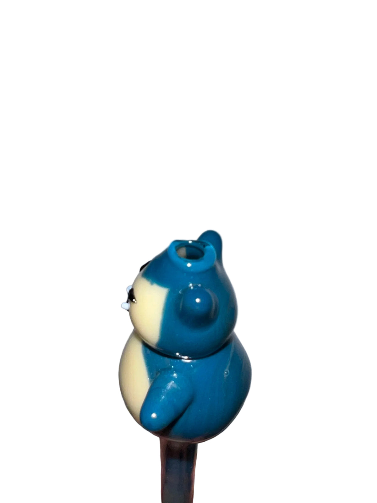 Vista frontal del filtro artístico de vidrio Snorlax 1/1.