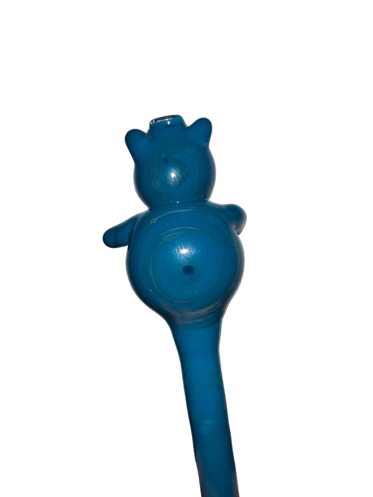 Vista lateral del filtro artístico de vidrio Snorlax 1/1.