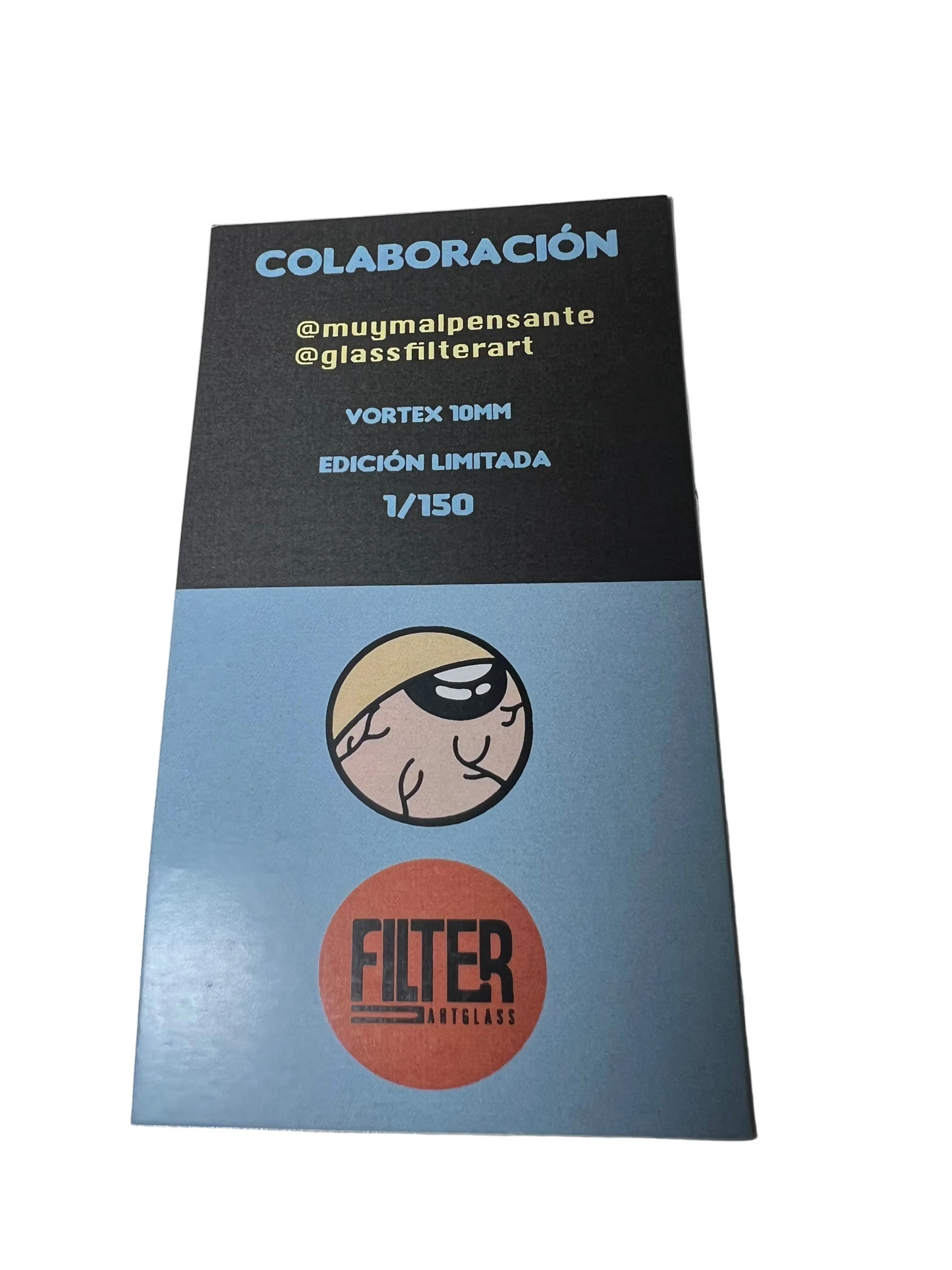 Collaboraciones 2026 Limited Edition Muy Malpensante X Filter Art Glass Vortex 10mm Rasca