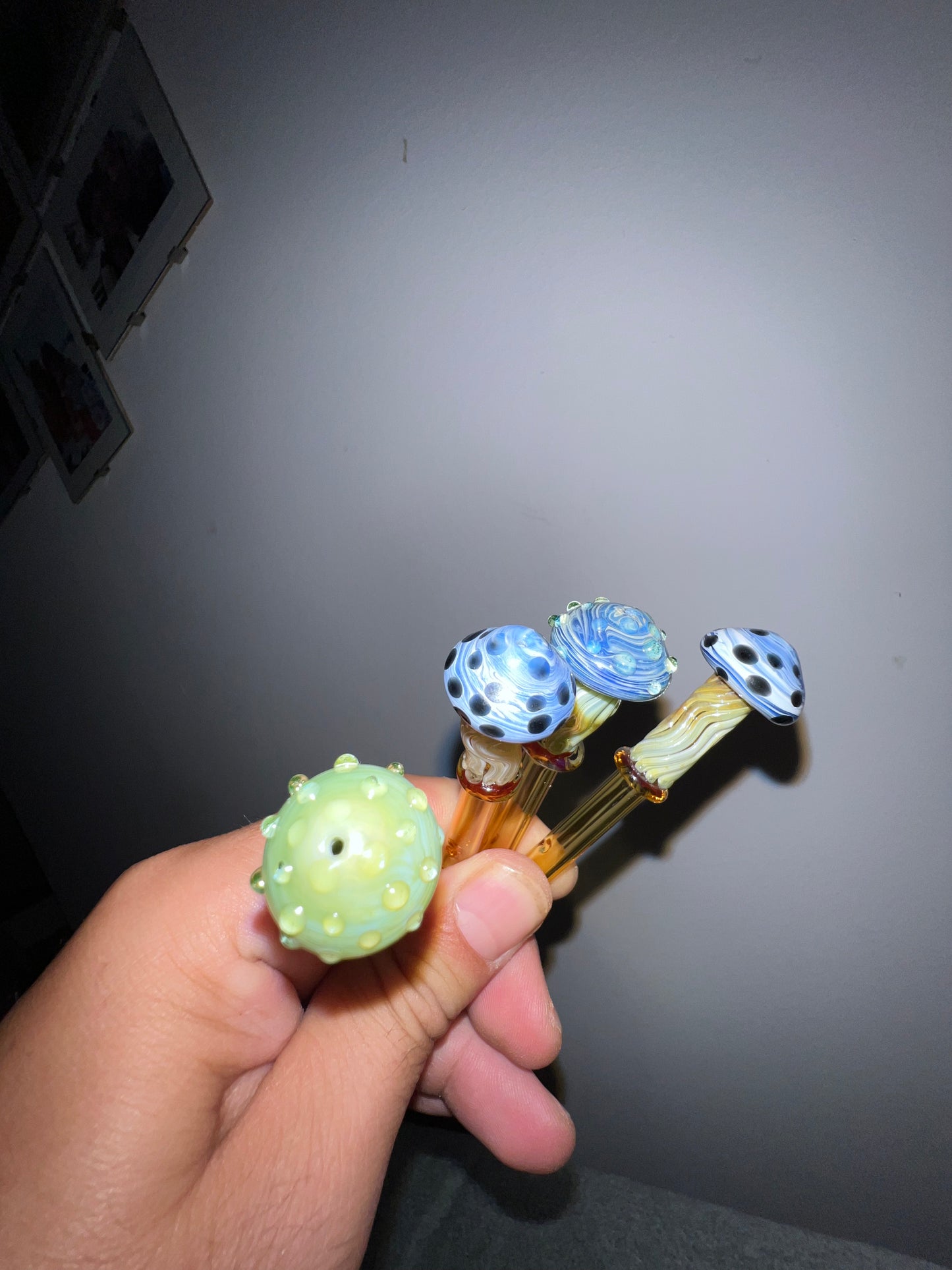 Seta Fantasy Cielo Dorado – Filtro de Cristal Artesanal 7 cm × 7 mm