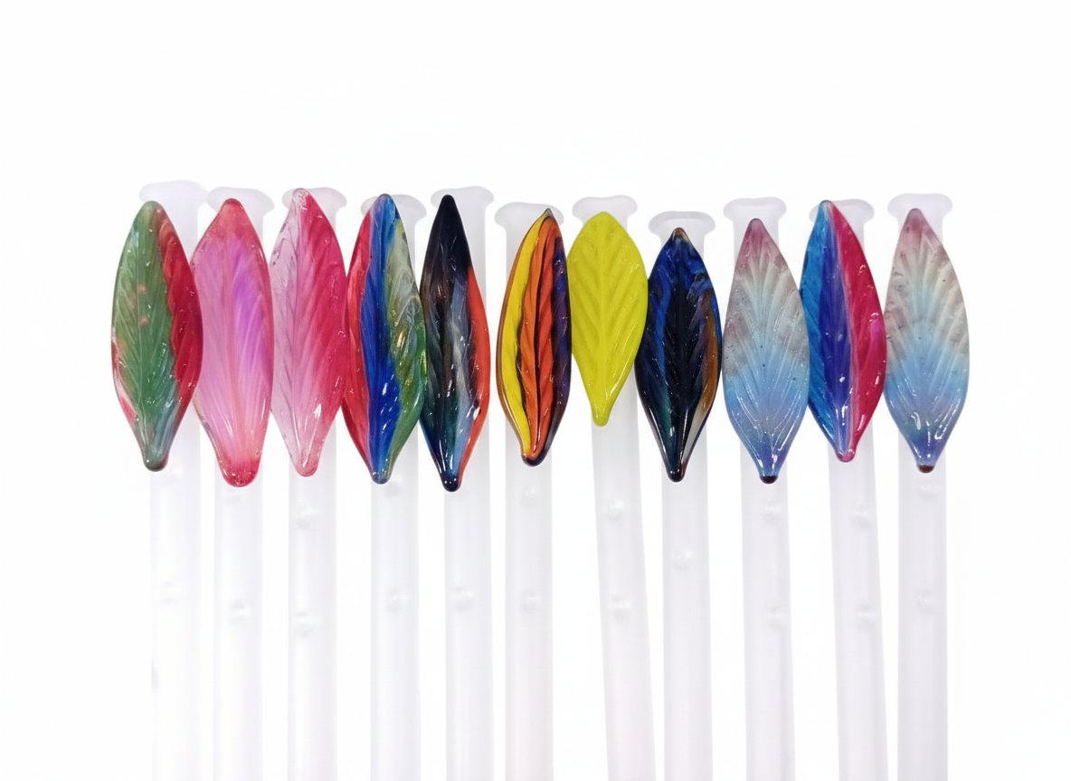 Dabber colorati con sfondo bianco