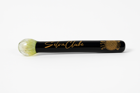 Glass tips  implosion tubo negro collab selva club× strabeglass glass 6cm 9mm