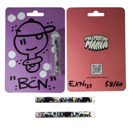 Fullprinting mania colecciones grafitero bcn  N1 . bocas plana   6cm/6mm  Colaboración exclusiva: 1/60 pintados a mano por @elxupetnegre