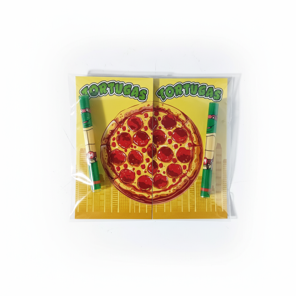 Rolling tray design pizza con sfondo bianco