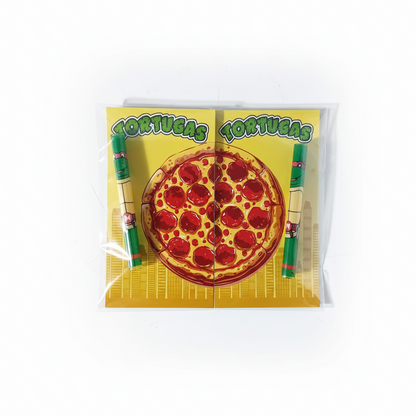 Rolling tray design pizza con sfondo bianco